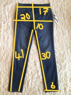 NWT Jag Jeans High Rise Skinny Pull-On Denim Blue Jeans Size 10